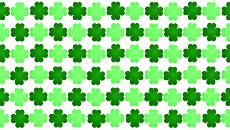 four leafed clover saint patrick day irish holiday seamless loop motion background