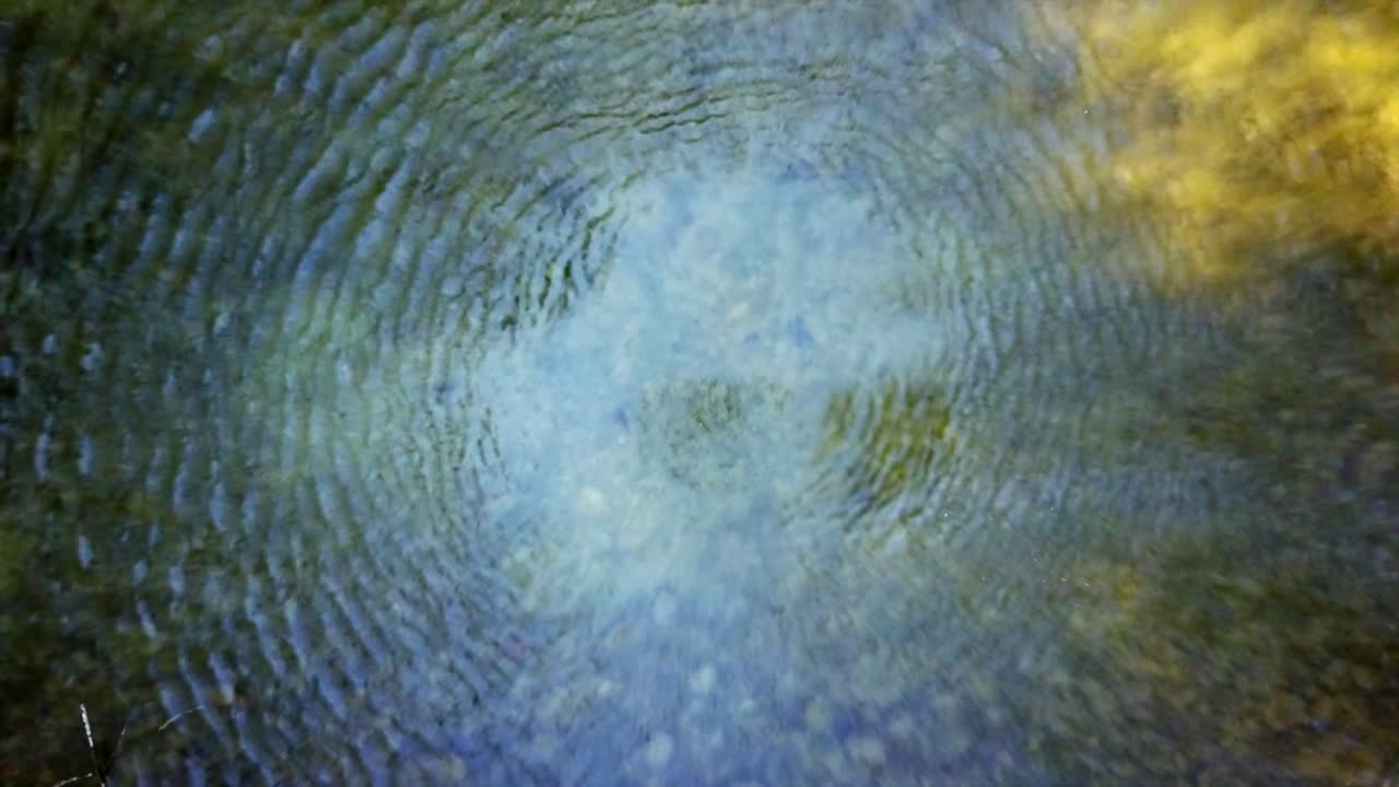 스위스 강에서 생성되는 파도의 무인 항공기 보기