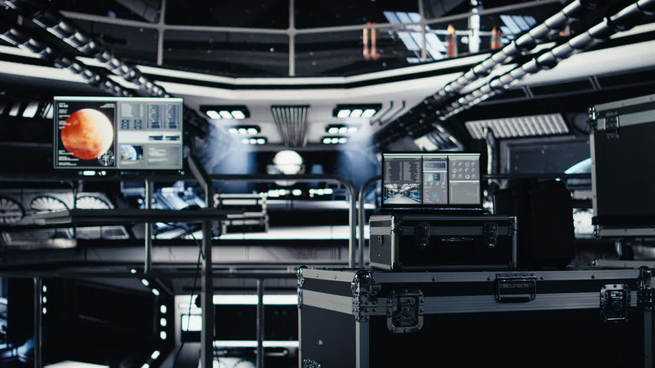 Laptop in orbit shuttle showing dashboard tracking thermal stability
