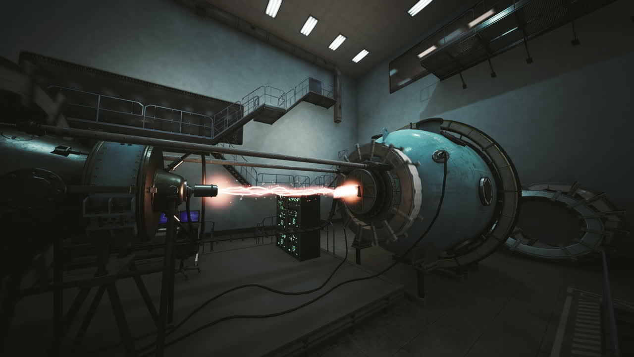 첨단 추진 기술이 작동하는 미래의 sf 실험실