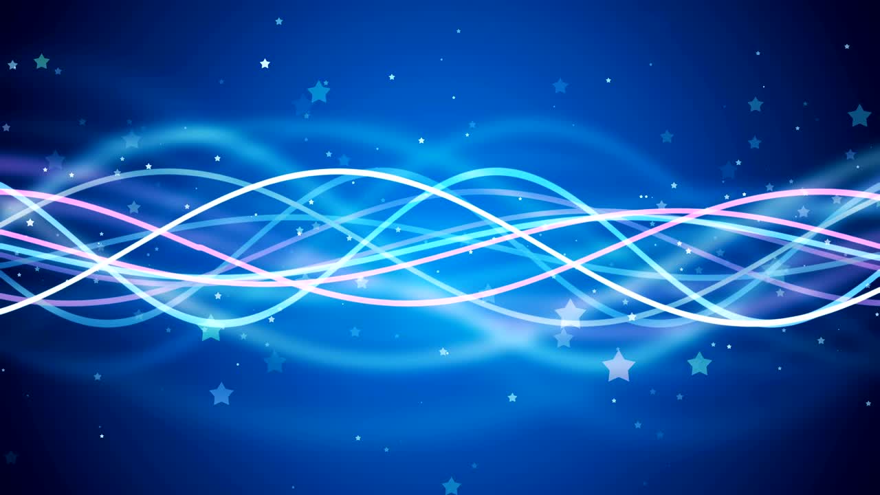 반이는 별과 역동적인 파도