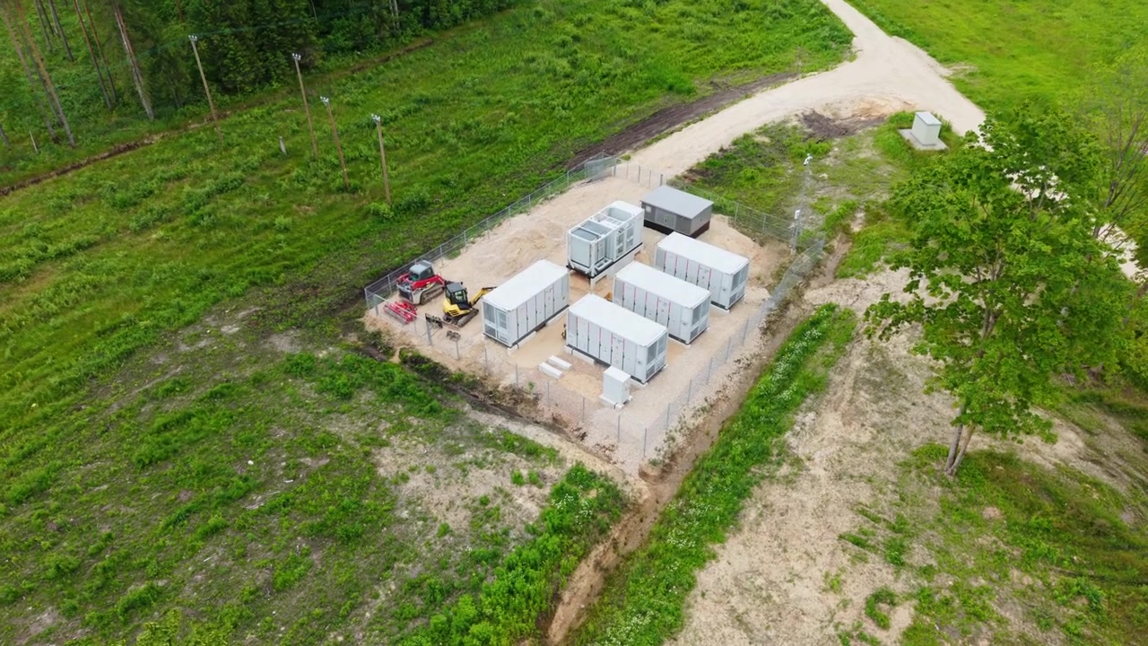 Batterienergilagringssystem, Suntazi Sogn, Ogre Kommune, Letland