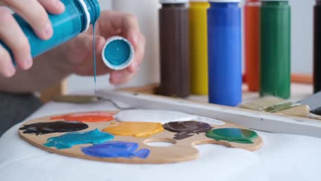 super slow motion 240 fps creative artist paints an abstract picture with colorful paints - super slow motion 240 fps, creative artist paints an abstract picture with colorful paints. contemporary works of art on canvas
