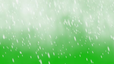visual effects, vfx, heavy snow blizzard, storm on green screen 3d animation