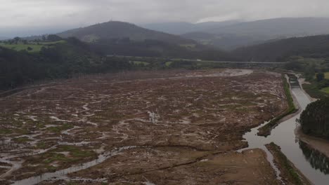 Scenic-drone-view-of-wetland-habitat-in-northern-Spain