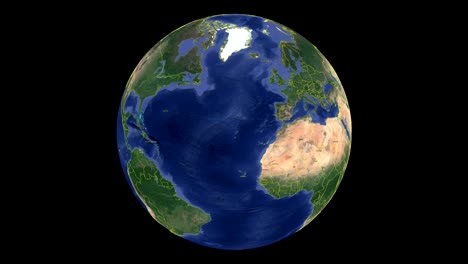 francia con bandera. tierra 3d en el espacio - hacer zoom en francia exterior