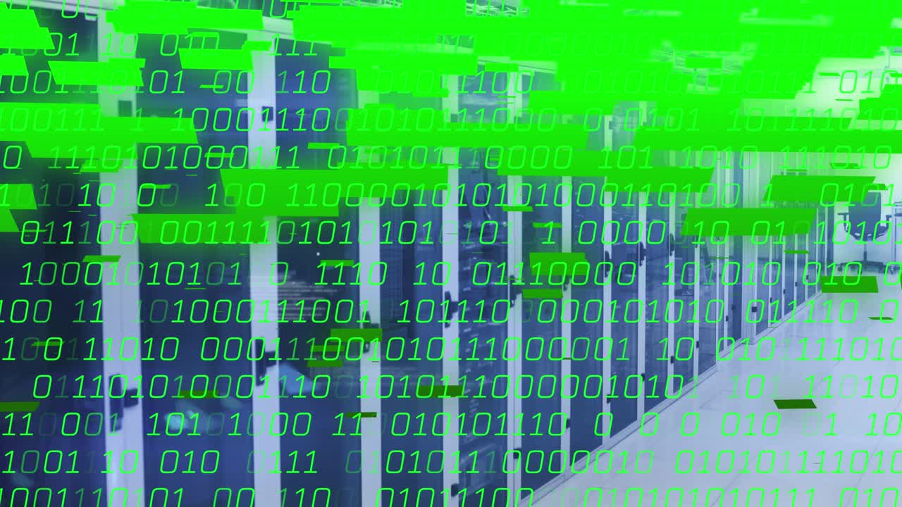 Animation of data processing over computer servers