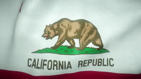 flag of the california waving in the wind