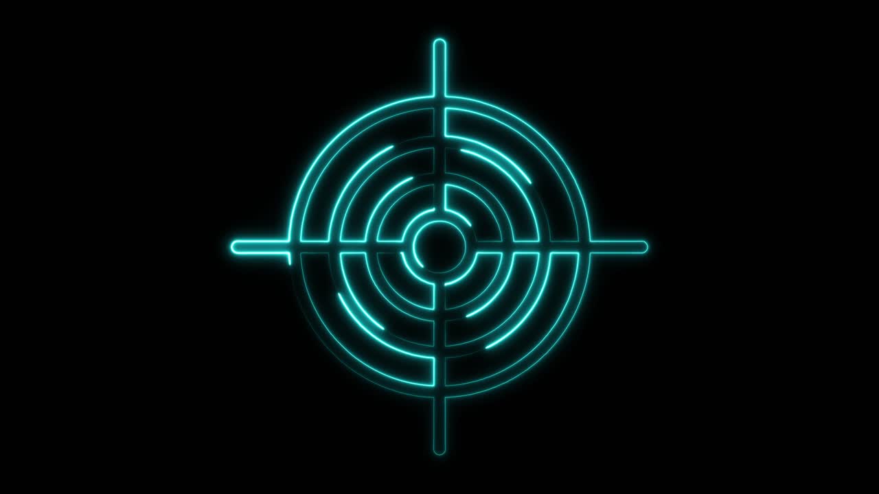 Neon Target Crosshair