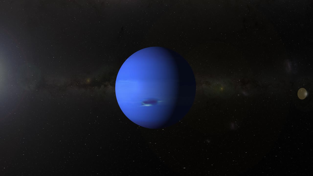 imágenes secuenciales que muestran la rotación de neptuno