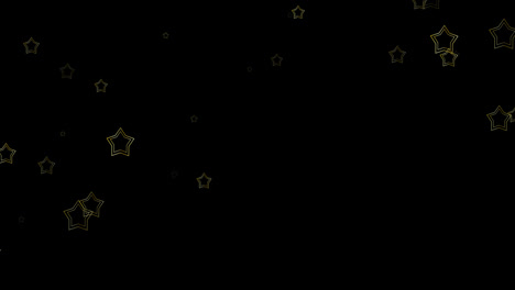 Animación-De-Estrellas-Navideñas-Doradas-Cayendo-Sobre-Fondo-Negro