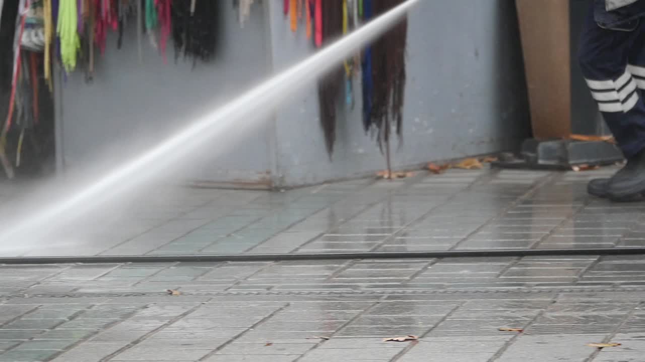 limpieza de calles en curso