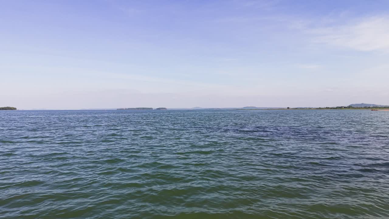 Luftbild-Kamerafahrt des Tri-An-Sees in Dong Nai (Vietnam)