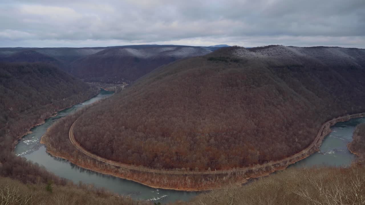 4K Time-lapse Grandview in New River National Park