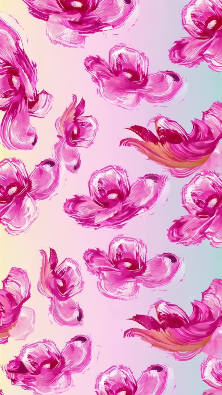 Abstract Pink Floral Pattern