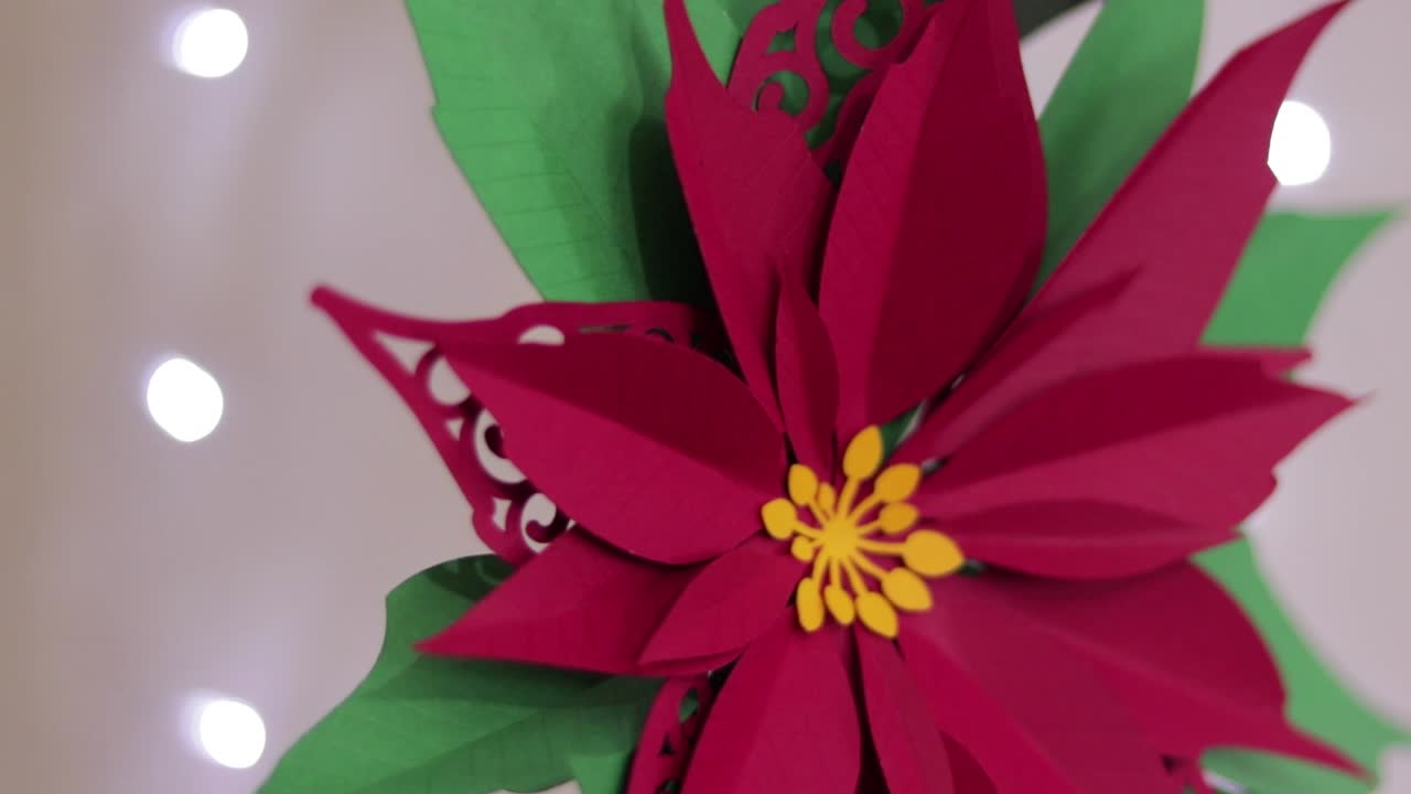 Poinsettia paper flower