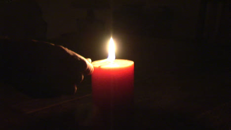 stock footage of a lighting candle