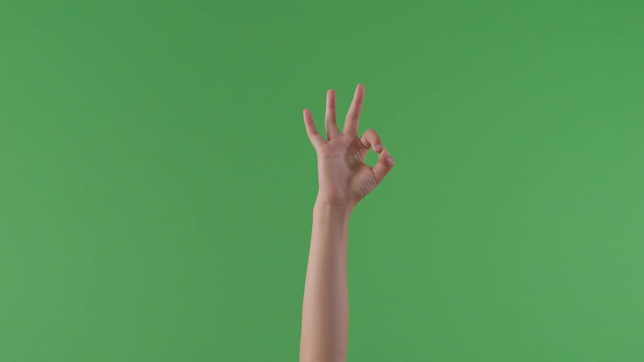 손으로 은 표시를 하는 것