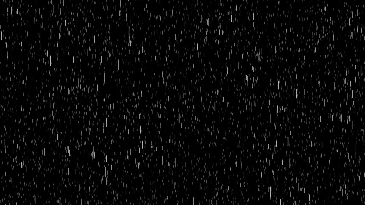 Rain Drops Falling Alpha Computer generated rain animation
