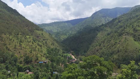 el hermoso paisaje de nepal, rolpa