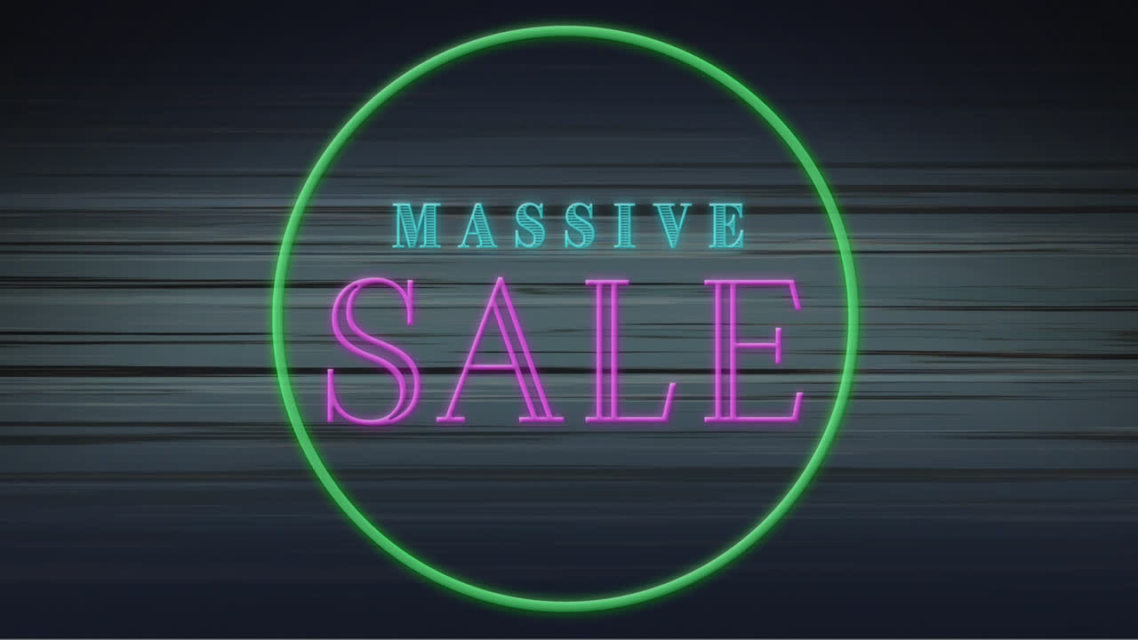 대규모 판매 텍스트와 함께 녹색 원