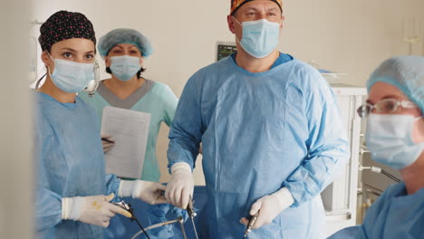 surgical team in operating room