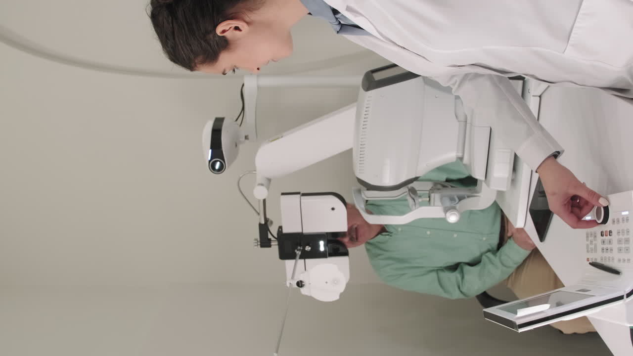 Oculist Doing Eyesight Examination