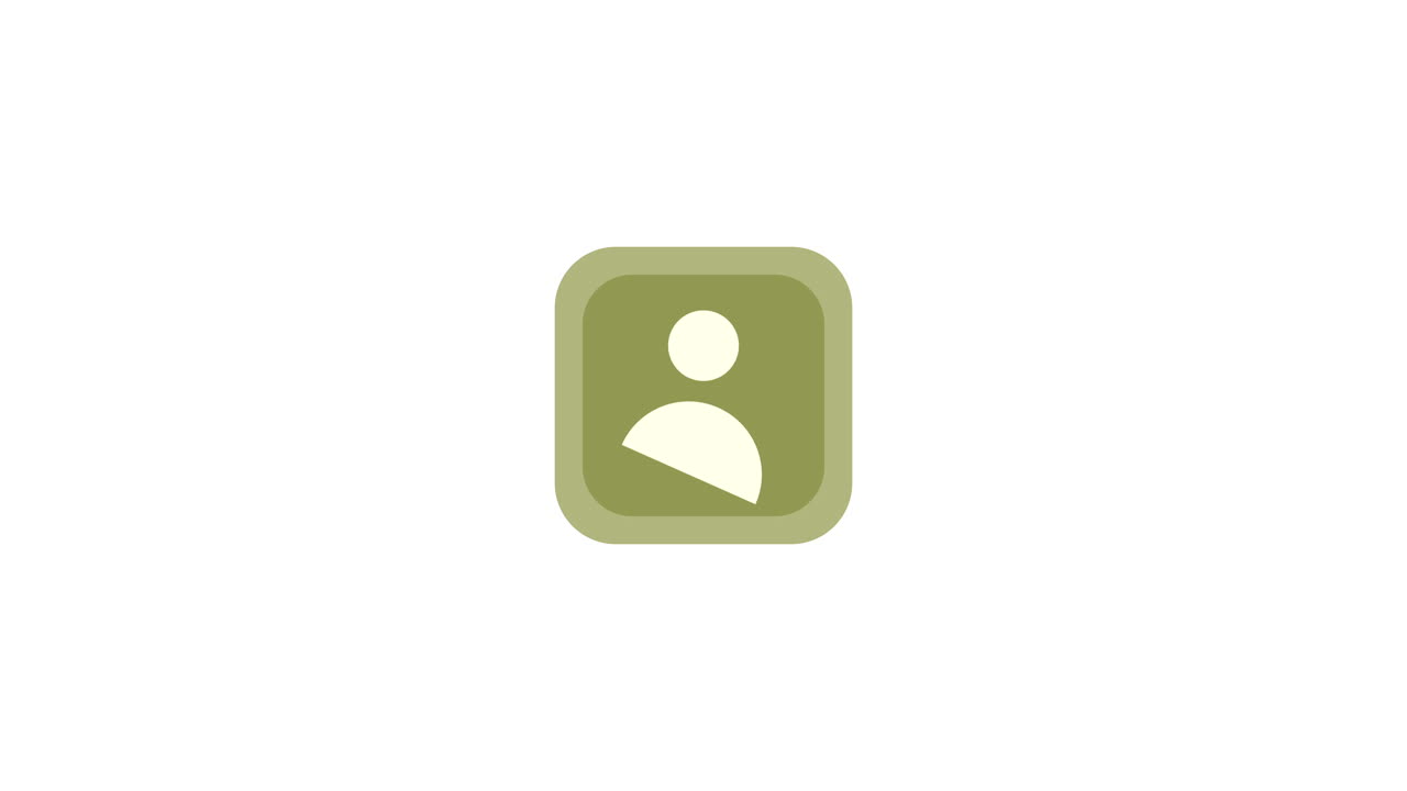 Animated User Profile Icon Appearing