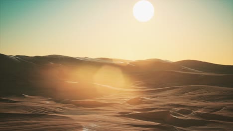 beautiful sand dunes in the sahara desert