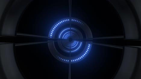 el túnel luminoso futurista