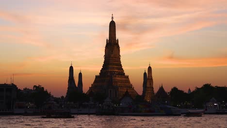 time-lapse of sunset behind a famous temple