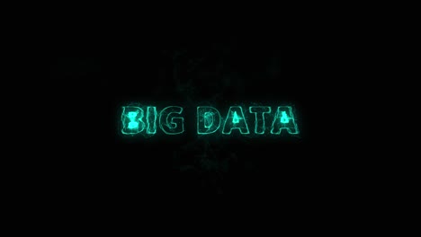 big data title with plexus effect. connected lines with dots. lines title plexus