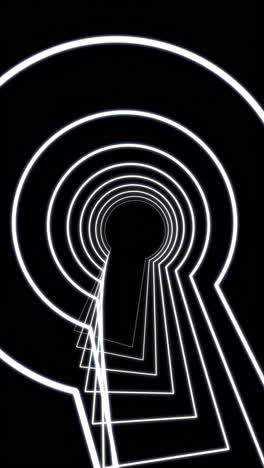 abstract keyhole tunnel