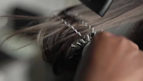 hair drying brush dark hair