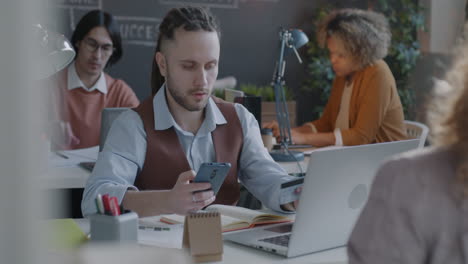 business people working in a modern office