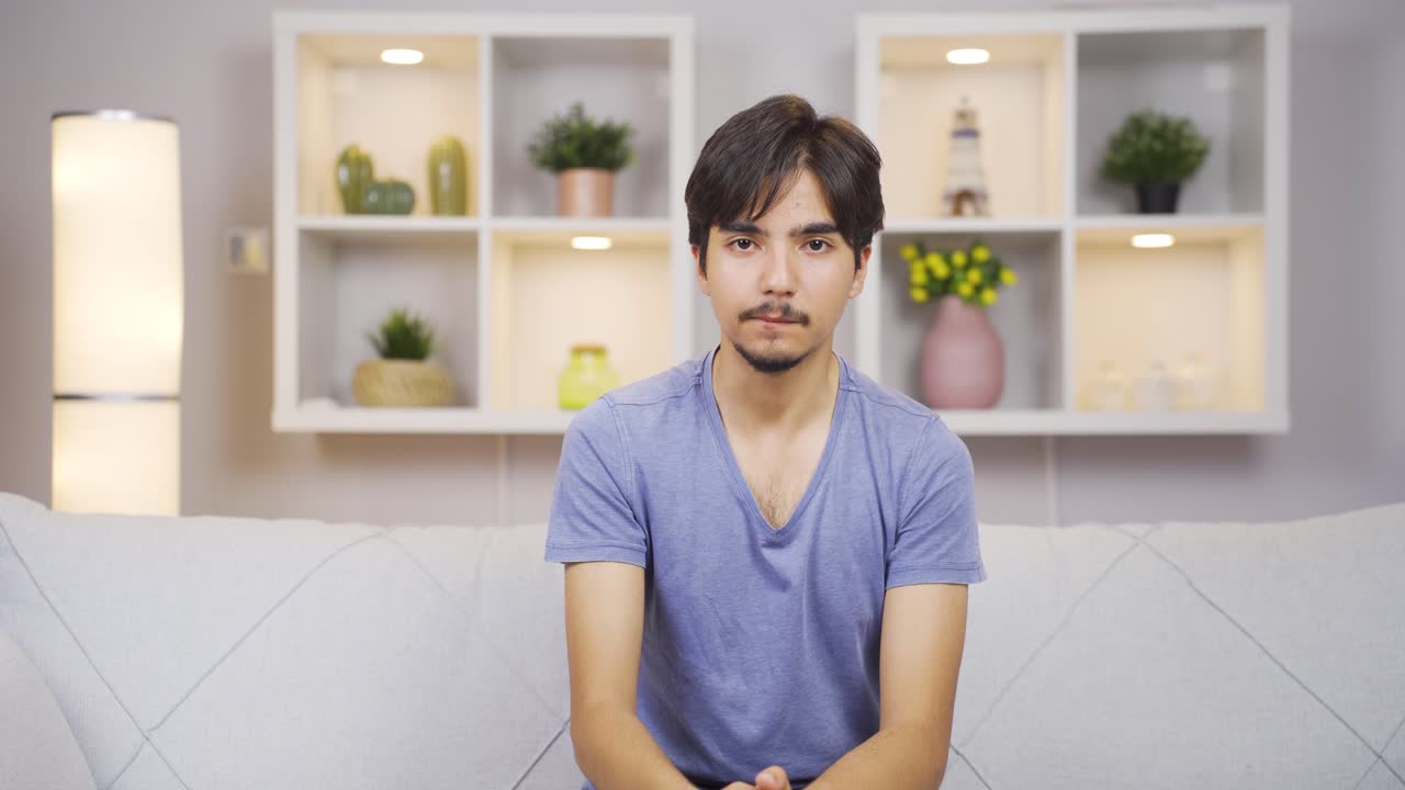 카메라를 보는 사람의 반응에 대한 두려움. 겁쟁이 사람.