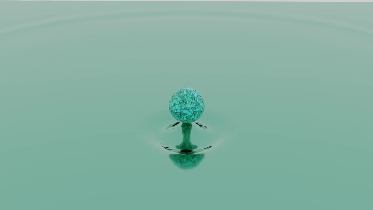 물방울 충돌 시레이션