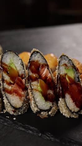 crispy fried sushi rolls