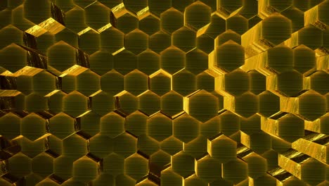 animación hexagonal abstracta patrón multicolor concepto suave de 4k