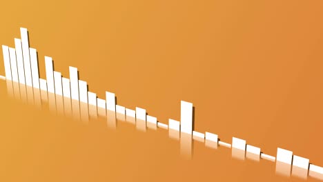 espectro visualizador de fondo de audio vj aspecto elegante moderno con reflejo naranja