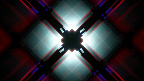 los bucles de vj son luces de discoteca que parpadean abstractamente.
