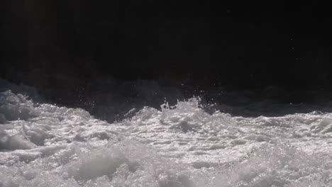 water splashing in wild river aare