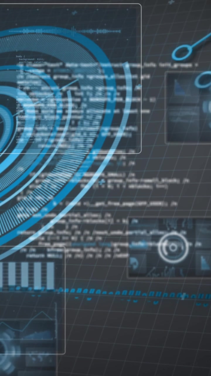 Animation of scope scanning and data processing on interface