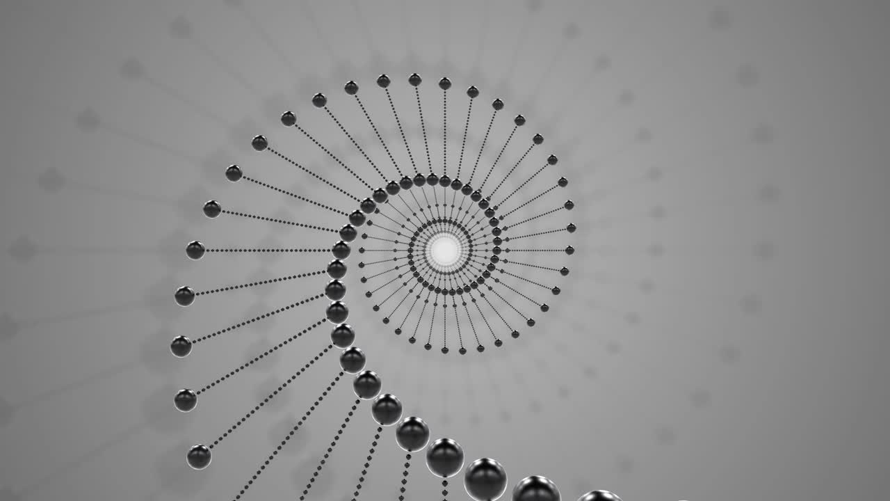 4k resolución de bucle de adn de fondo de moléculas brillantes