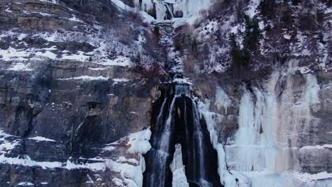 INCREDIBLE-WINTER-DRONE-SHOT-OF-THE-BEAUTIFUL-BRIDAL-VEIL-FALLS-IN-PROVO-UTAH