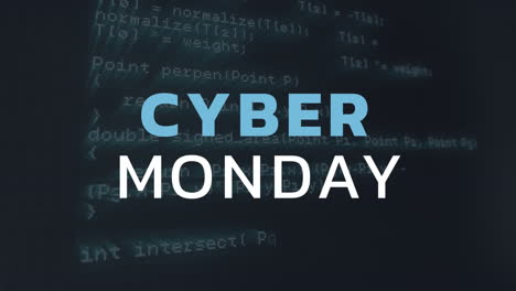 cyber monday text against digital screen 4k