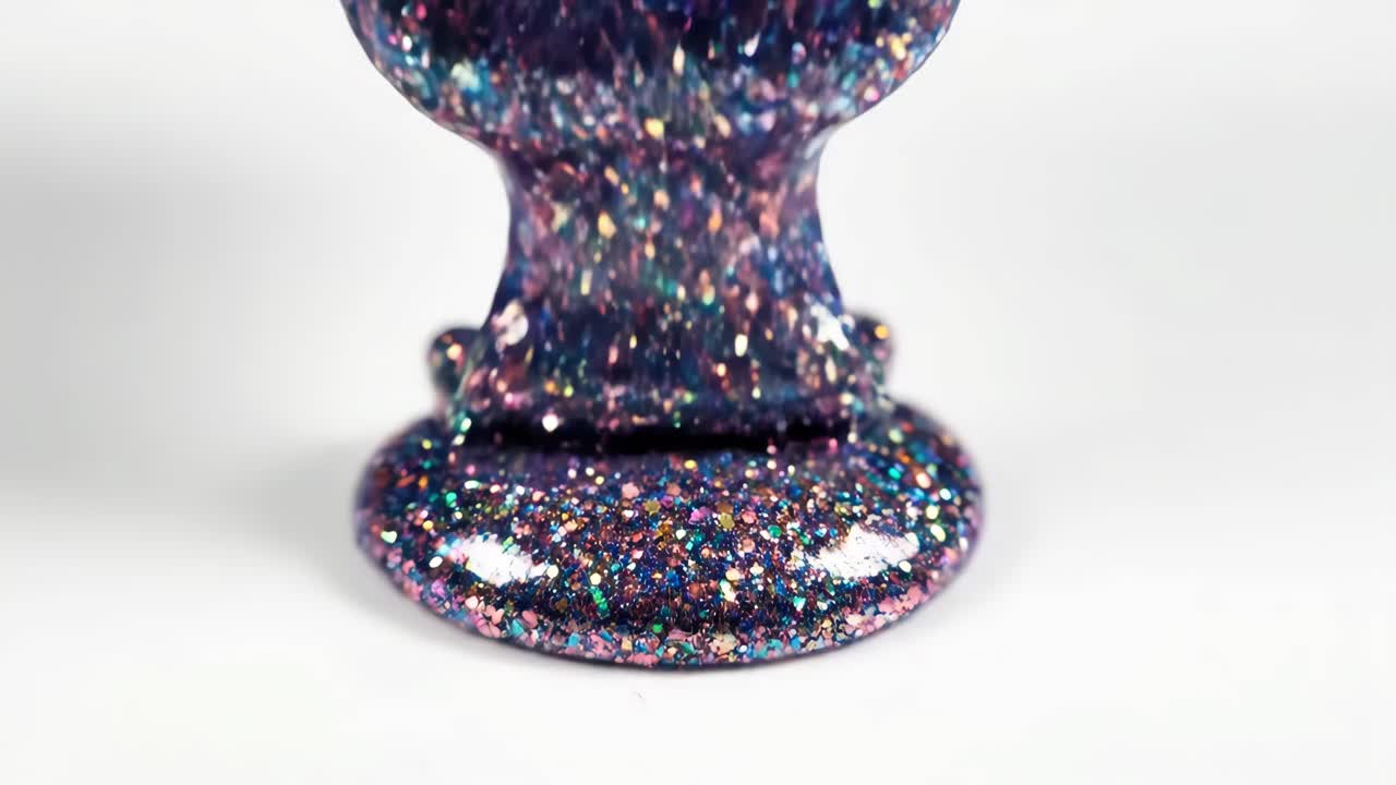Glittery purple slime