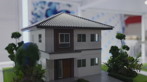 model of a two-story house