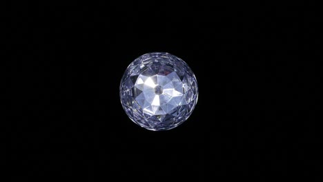 bucle de luz de bola de discoteca de cristal
