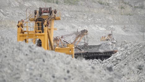 mining equipment in quarry